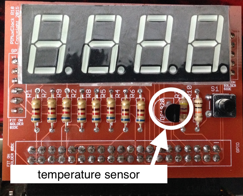 PiMuxClock temperature sensor